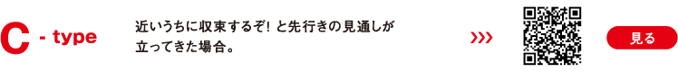 C -type 近いうちに収束するぞ！ と先行きの見通しが立ってきた場合。