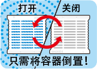 开闭切换只需将容器倒置
