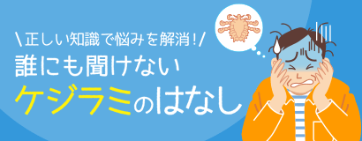 誰にも聞けないケジラミのはなしへ