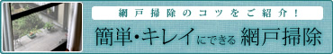 網戸掃除のコツをご紹介！簡単・キレイにできる網戸掃除