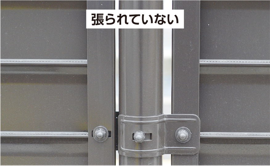 張られていない
